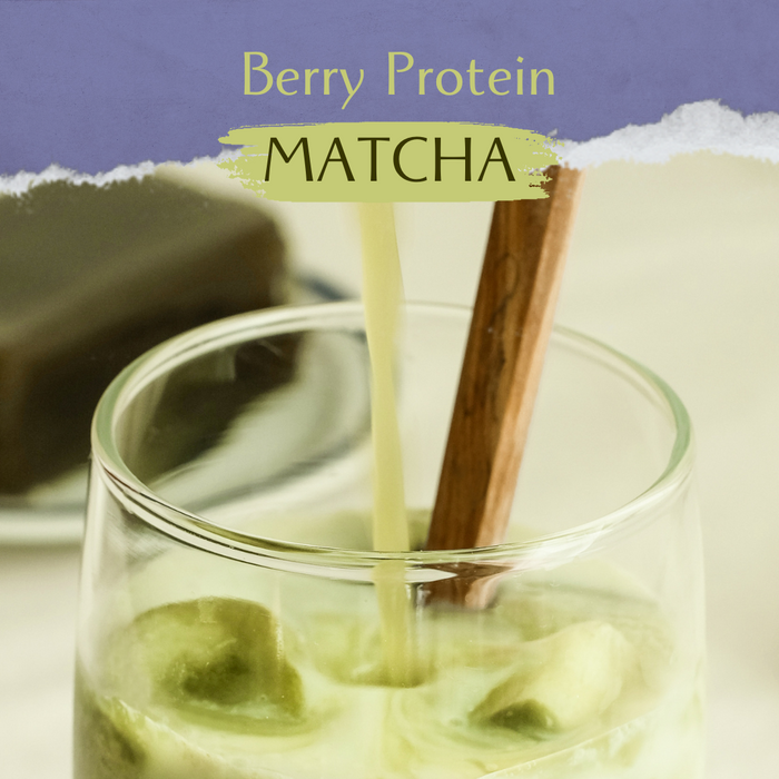 Berry Protein Matcha Cold Cream