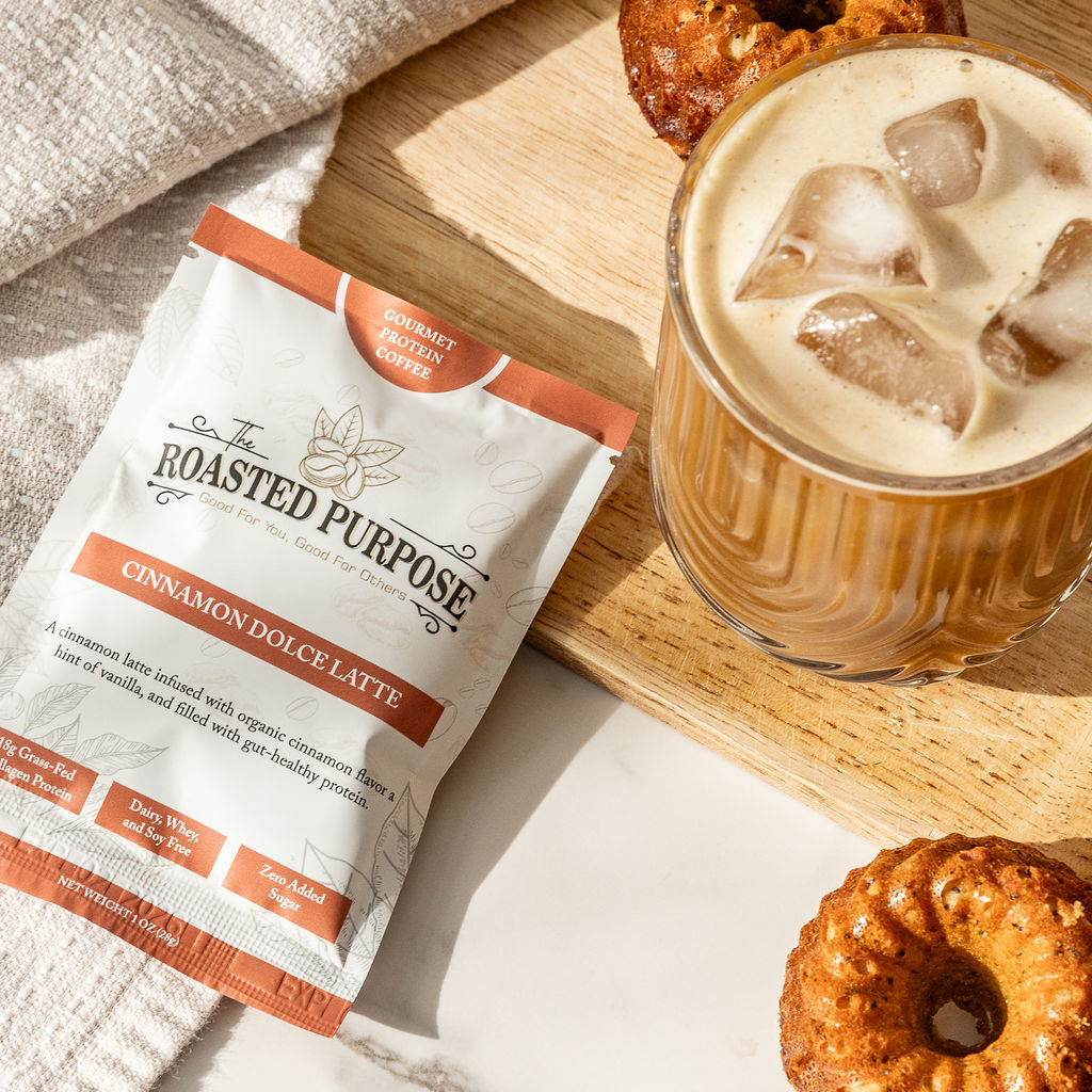 Cinnamon Dolce Dairy-Free Collagen Protein Coffee – 18g Protein